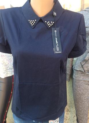 Блуза с воротником 2