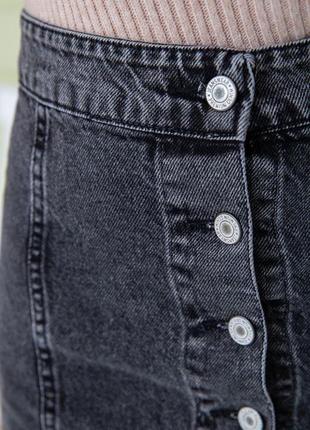 Женская мини юбка джинсовая5 фото