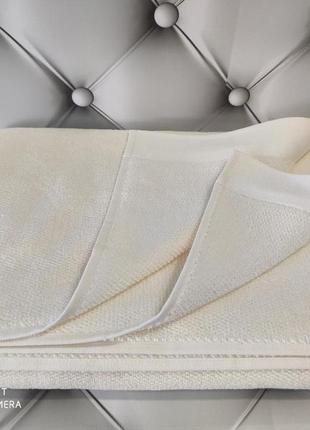 Полотенце махровое люкс 85 на 150 см soft cotton турция кремовое