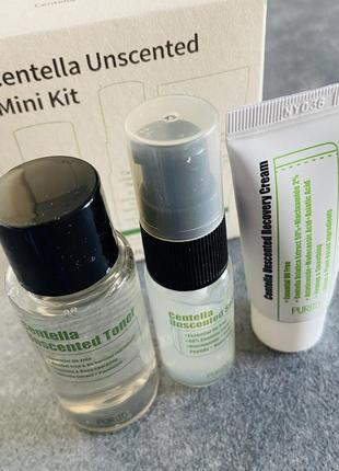 Набор средств для чувствительной кожи purito seoul wonder releaf centella mini kit unscented