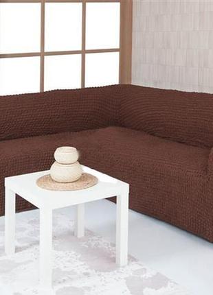 Чехол для мебели naperine угловой диван жатка без оборки1 фото