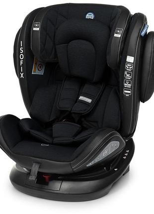 Автокресло me 1045 evolution 360⁰ royal black (1шт) дитяче,група 0+/1-2-3,isofix, поворот 360⁰,чорни