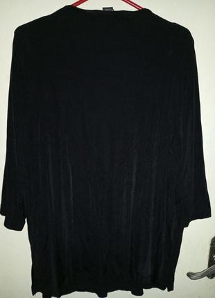 Стрейч,трикотажная блузка с красивой вышивкой,бохо,большого размера,cityknits7 фото