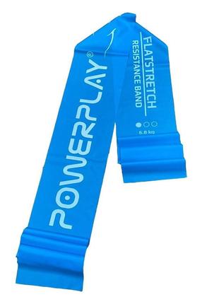 Лента-эспандер для фитнеса и реабилитации powerplay 4112 0.4мм mediband light синяя (6.8 кг)1 фото
