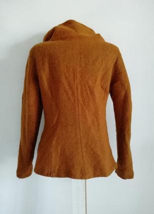 👑шерстяное полупальто карамельного оттенка 👑 италия 👑 пиджак 👑косуха3 фото