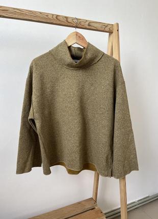 Женский свитер zara свитер под шею с швами наизнанку