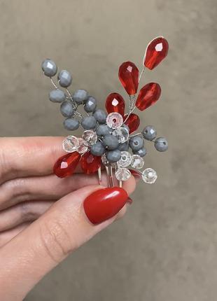 Украшение для волос (бутылка) из бусин прическа на выпускной / свадьбы невеста...