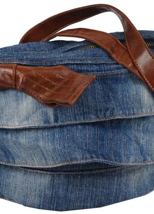 Жіноча джинсова сумка fashion jeans bag синя