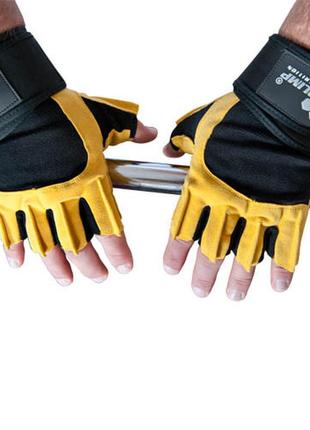 Перчатки для фитнеса olimp hardcore raptor yellow xl