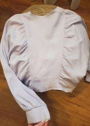 Блуза укорочена топ льон3 фото