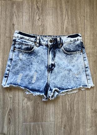 Шорты с высокой посадкой denim co