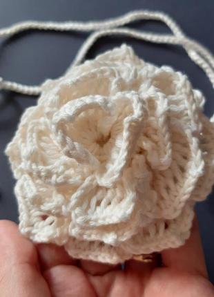 Большой цветок чокер, белая роза чокер на шею, модный тренд