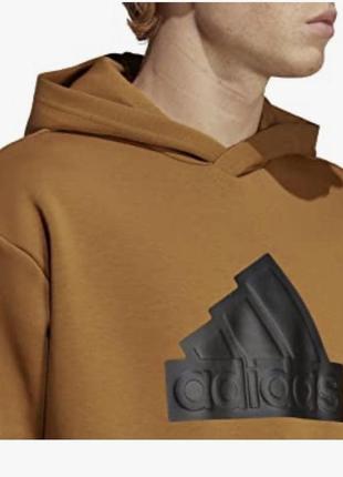 Чоловічий спортивний костюм зуді брюки adidas future icons badge of sport hoodie brown4 фото