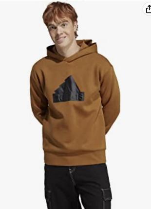 Чоловічий спортивний костюм зуді брюки adidas future icons badge of sport hoodie brown2 фото