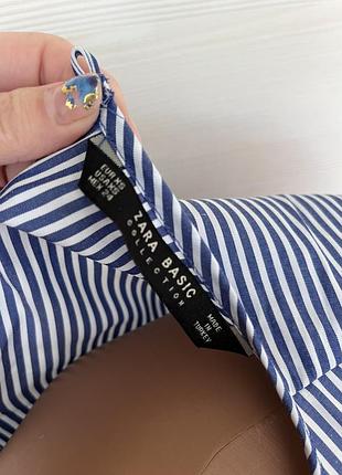 Блуза туника с вышивкой от zara basic xxs-xs