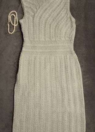 Нарядное моделирующее платье, рельеф, 3д, серебро, phase eight3 фото