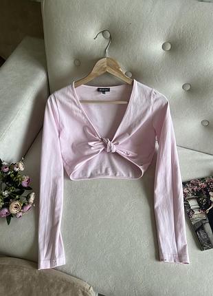 Хлопковый розовый топ street one