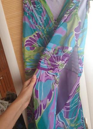 Платье сарафан в цветочный принт3 фото
