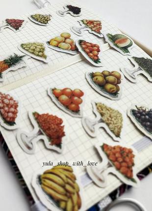 Набір #40 для скрапбукінга,солодощі,їжа, зображення, стікери для щоденників блокнота скетча записника наліпки для кулінарної книги4 фото