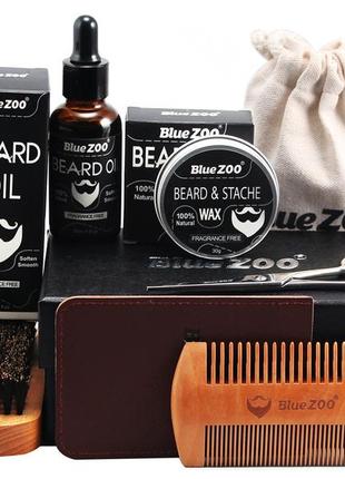 Набір для догляду за бородою bluezoo 7 в 11 фото