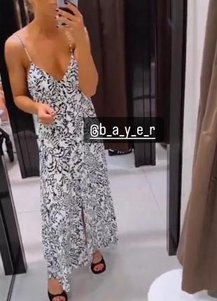 Платье из вискозы zara