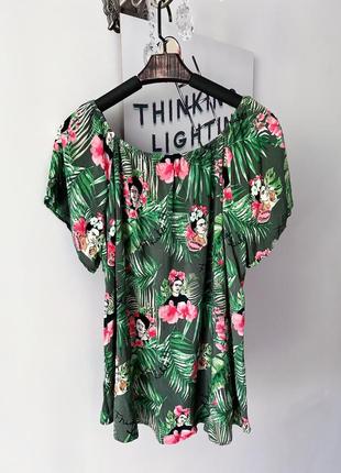 Шикарная фирменная блуза frida kahlo фрида кало m/l 463 фото