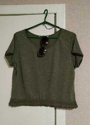 Топ с кружевом кроше