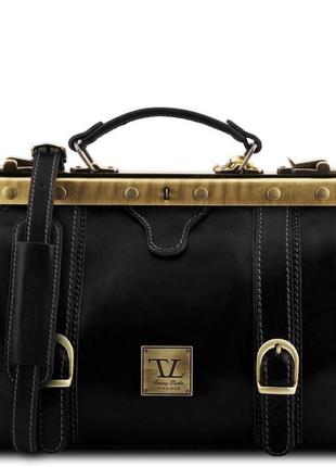 Кожана сумка - саквояж tuscany leather mona-lisa tl10034 (черний)