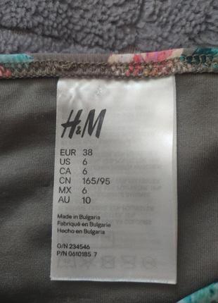 Плавки женские h&m в цветочный узор3 фото