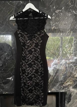 Шикарное платье с кружевом3 фото