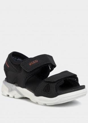 Детские сандалии ecco biom raft 27-33 р мальчику черные1 фото