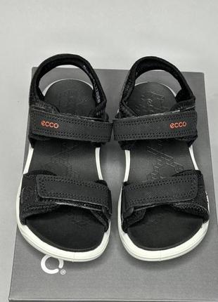 Детские сандалии ecco biom raft 27-33 р мальчику черные5 фото