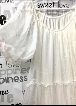Платья шёлк 100%. белое и нюдовое3 фото