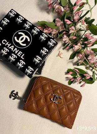 Кошелек женский мини эко кожа с коробкой, кошелек женский розовый в стиле chanel шаннель7 фото