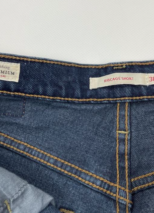 Levi’s ribcage short джинсові шорти з високою посадкою7 фото
