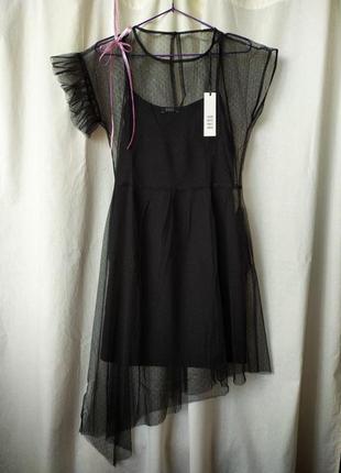 Платье женское с накидкой, легкое и женственное1 фото