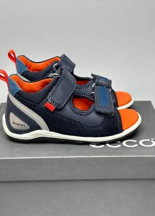 Кожаные босоножки ecco biom mini sandal 23-25, сандалии эко мальчику4 фото