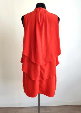 Червона  сукня міді з американською проймою h&m у розмірі 44 європейська4 фото