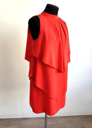Червона  сукня міді з американською проймою h&m у розмірі 44 європейська2 фото
