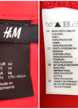 Червона  сукня міді з американською проймою h&m у розмірі 44 європейська10 фото