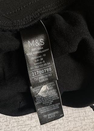 Юбка льняная черная прямая юбка лен черная мини лен m&s- m4 фото