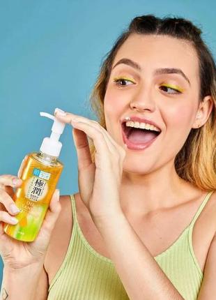 Японское увлажняющее гидрофильное масло rohto mentholatum hada labo gokujyun hyaluronic acid oil3 фото