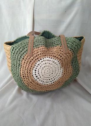 Стильна плетена сумка2 фото
