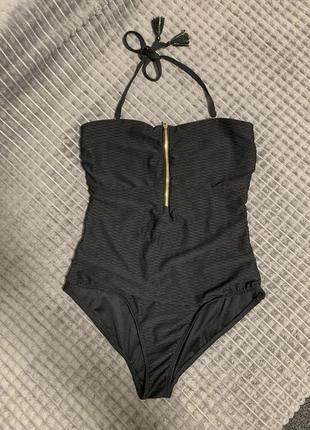 Черный сдельный купальник esmara