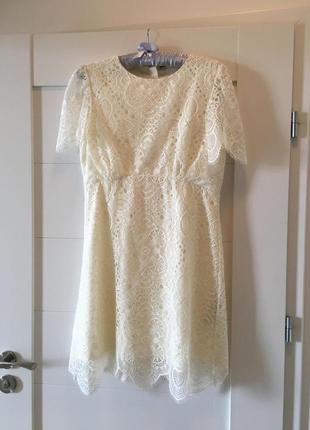 Роскошное кружевное платье zara6 фото