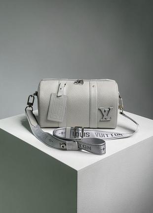 Сумка в стиле louis vuitton city keepall grey7 фото