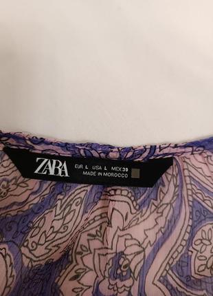 Блуза топ рукав бохо zara l, 40, 123 фото