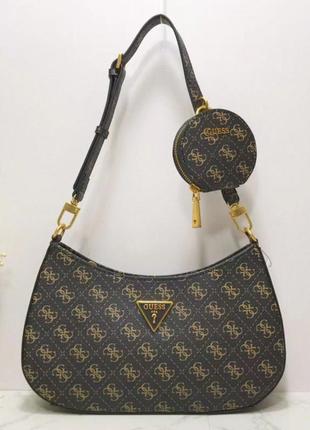 Женская сумочка на плечо guess (h7-13) brown1 фото