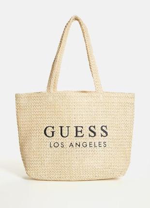 Солом'яна сумка-тоут guess