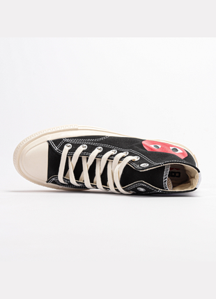 Женские высокие кеды comme des garcons play x converse2 фото